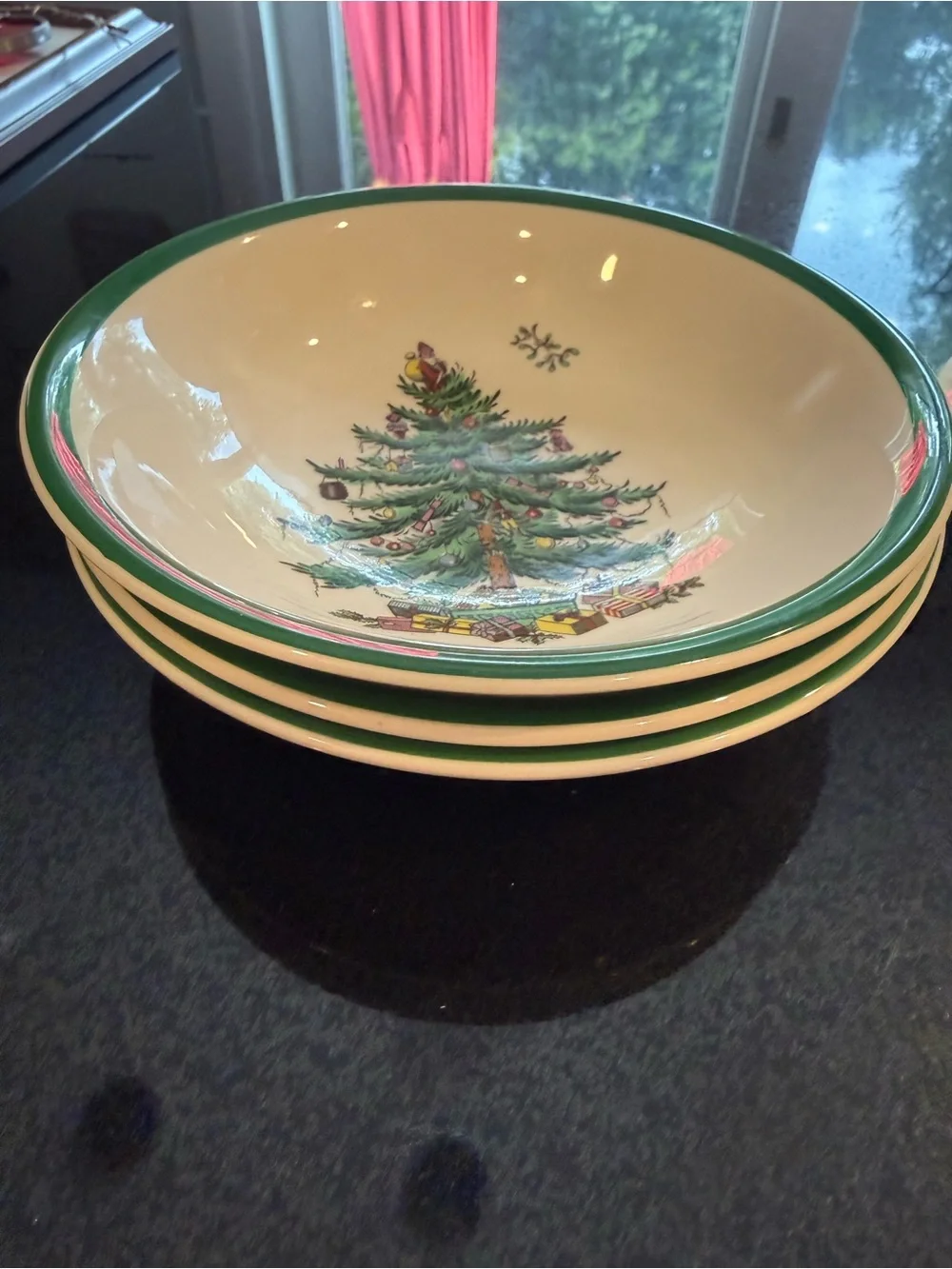 Spode Green Christmas Tree bowls - Home Dining